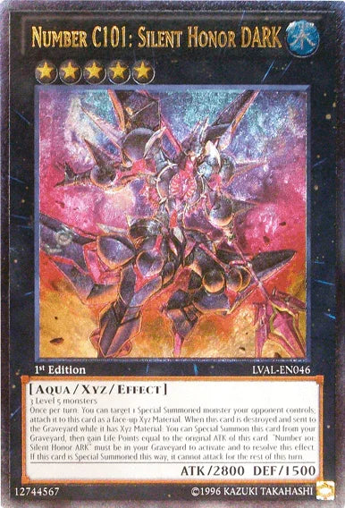 Number C101: Silent Honor DARK [LVAL-EN046] Ultimate Rare - for just $10.25! 