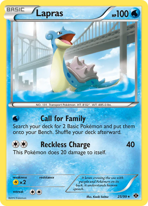 Lapras (25/99) [Black & White: Next Destinies] - for just $0.25! 