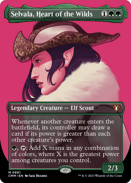 Selvala, Heart of the Wilds (CMM-681) - Commander Masters (Borderless) - for just $3.33! 
