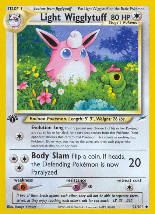 Light Wigglytuff (54/105) [Neo Destiny 1st Edition] - for just $3.10! 