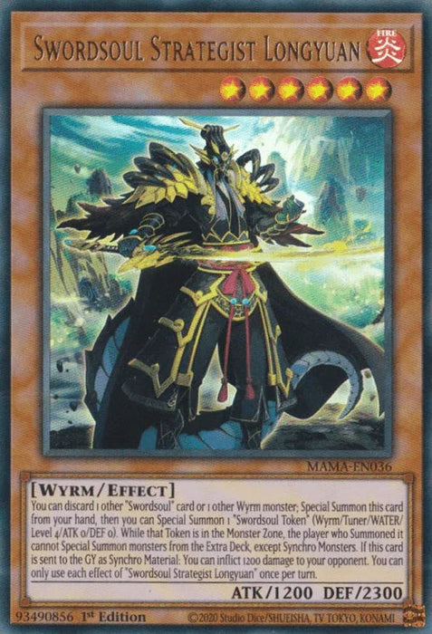 Swordsoul Strategist Longyuan [MAMA-EN036] Ultra Rare - for just $0.15! 