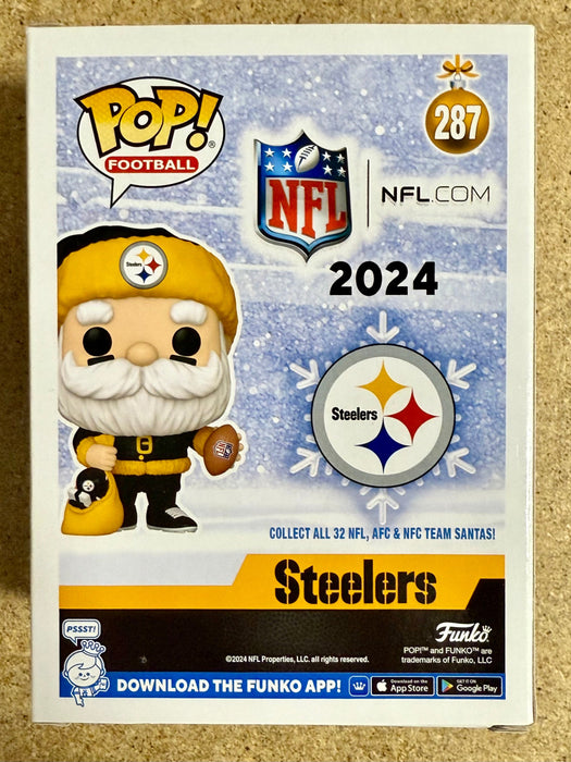 Donnie Iris Signed NFL Pittsburgh Steelers Santa Funko Pop! #287 With JSA COA - for just $110! 
