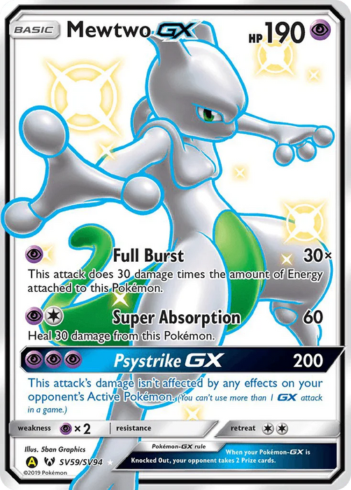 Mewtwo GX (SV59/SV94) [Sun & Moon: Hidden Fates - Shiny Vault] - for just $46.55! 