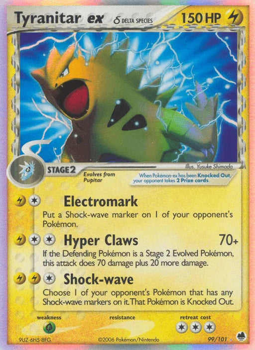 Tyranitar ex (99/101) (Delta Species) [EX: Dragon Frontiers] - for just $76.40! 