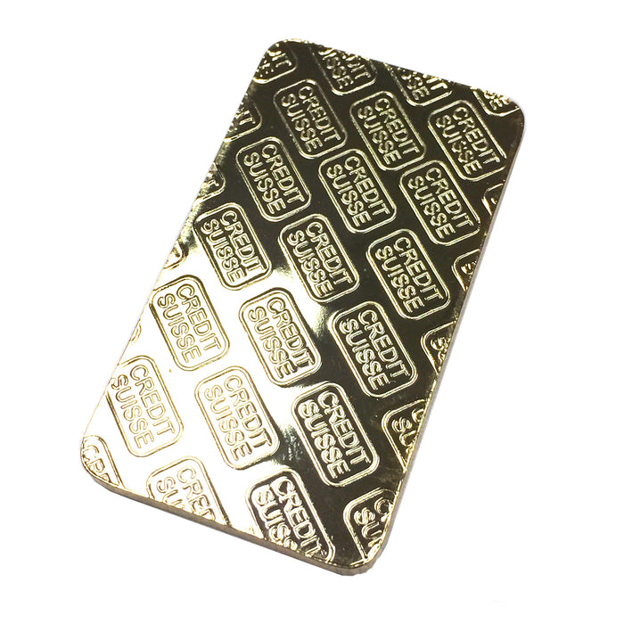 Gold Credit Suisse One Ounce Ingot Replica Prop - for just $27! 