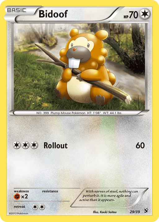 Bidoof (29/39) [XY: Kalos Starter Set] - for just $3.15! 