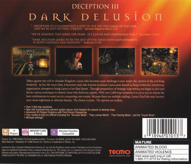 Deception III: Dark Delusion – PlayStation 1 (PS1) - for just $0! 