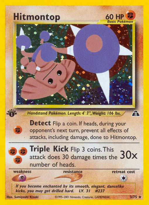 Hitmontop (3/75) [Neo Discovery 1st Edition] - for just $34! 