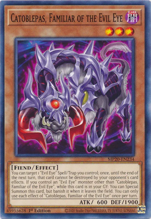 Catoblepas, Familiar of the Evil Eye [MP20-EN234] Common - for just $0.10! 