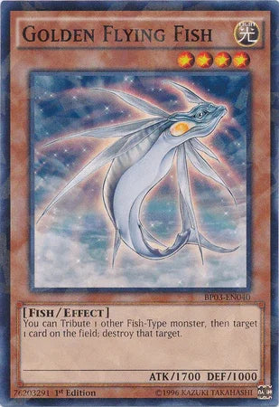 Golden Flying Fish [BP03-EN040] Shatterfoil Rare - for just $0.20! 