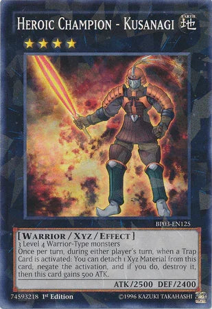 Heroic Champion - Kusanagi [BP03-EN125] Shatterfoil Rare - for just $0.35! 