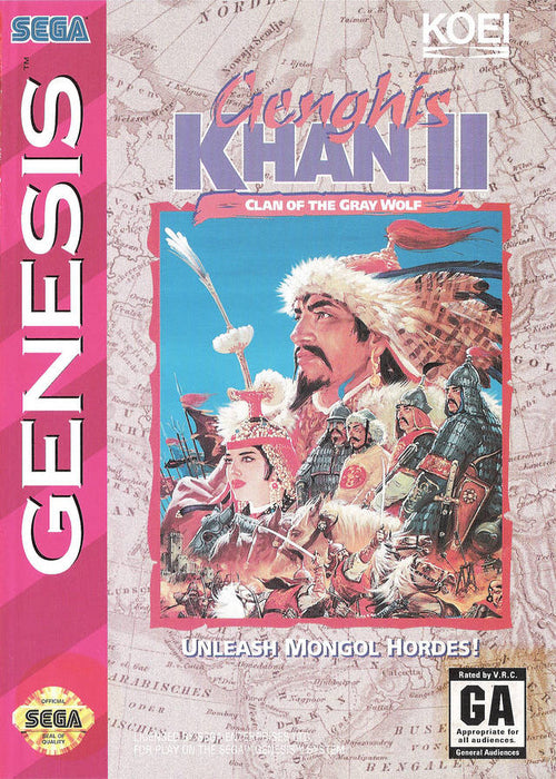 Genghis Khan II: Clan of the Gray Wolf (Sega Genesis) - for just $0! 