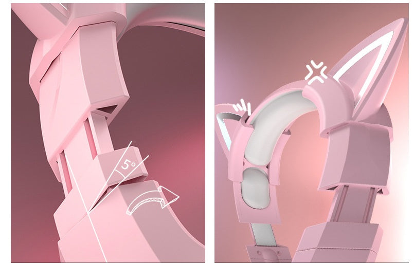 Pink wired earphone cute girl ECG gaming earphone - for just $170.44! 