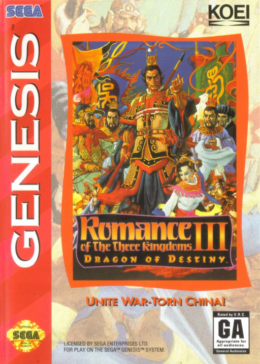 Romance of the Three Kingdoms III (Sega Genesis) - for just $0! 