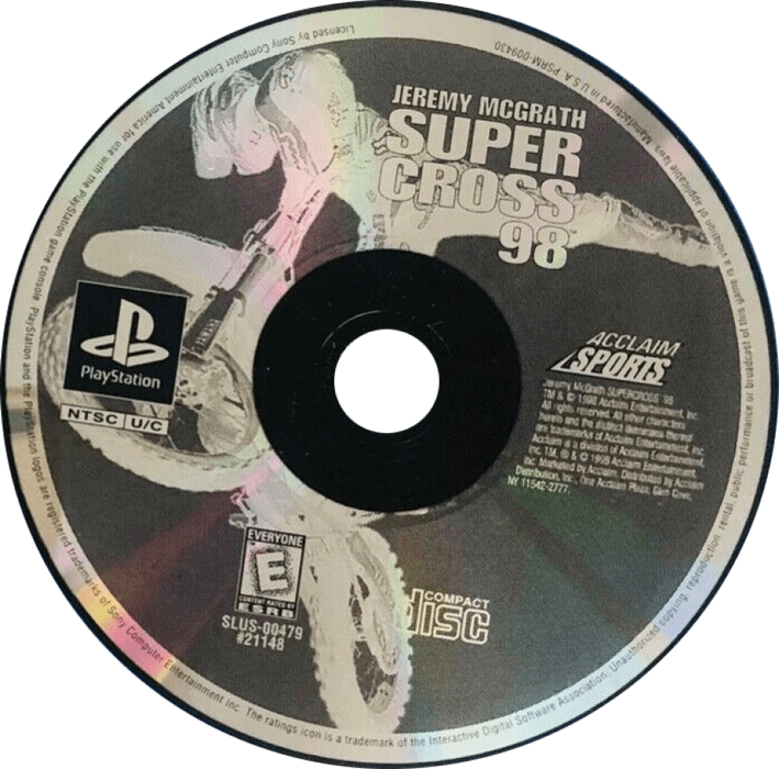 Jeremy McGrath Supercross 98 [Greatest Hits] – PlayStation 1 (PS1) - for just $0! 