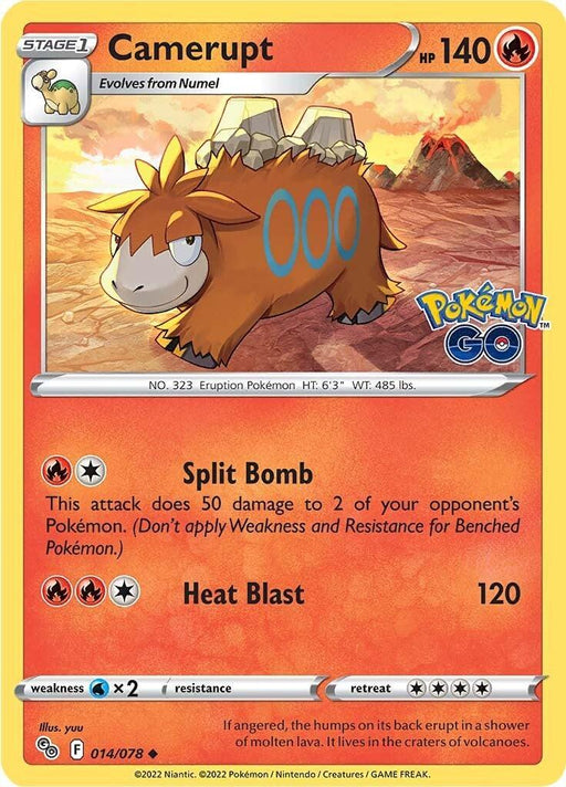 Camerupt (014/078) [Pokémon GO] - for just $0.10! 