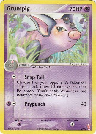 Grumpig (3/12) [EX: Trainer Kit 2 - Plusle] - for just $0.20! 