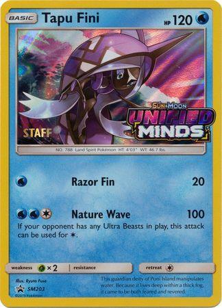 Tapu Fini (SM203) (Staff Prerelease Promo) [Sun & Moon: Black Star Promos] - for just $16.30! 