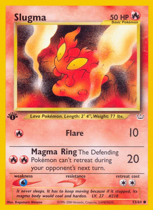 Slugma (53/64) [Neo Revelation 1st Edition] - for just $0.40! 