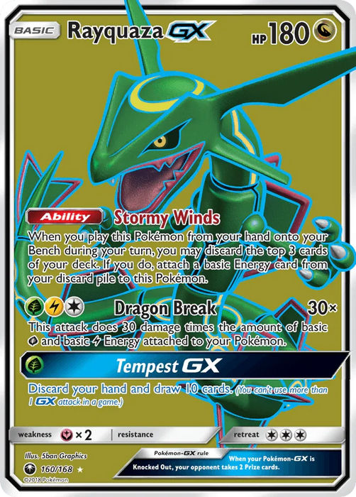 Rayquaza GX (160/168) [Sun & Moon: Celestial Storm] - for just $37.10! 