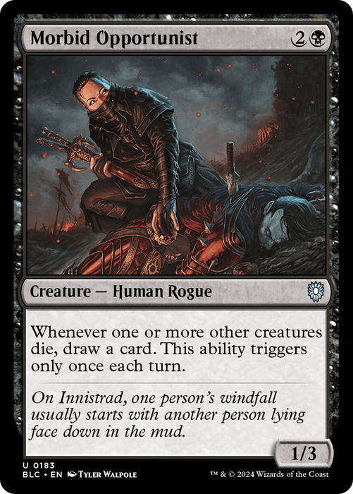 Morbid Opportunist (BLC-183) - Bloomburrow Commander - for just $0.11! 