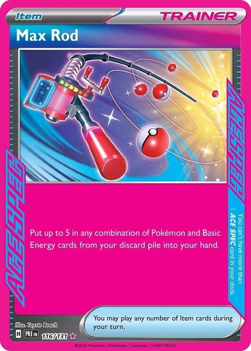 Max Rod (116/131) [Scarlet & Violet: Prismatic Evolutions] - for just $0.35! 