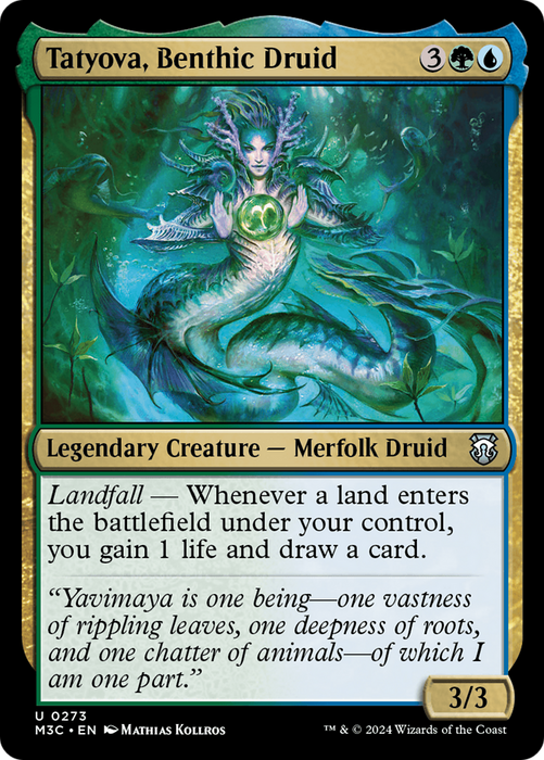 Tatyova, Benthic Druid (M3C-273) - Modern Horizons 3 Commander - for just $0.10! 
