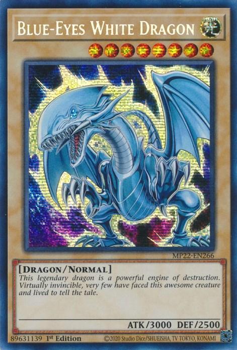 Blue-Eyes White Dragon [MP22-EN266] Prismatic Secret Rare - for just $3.45! 