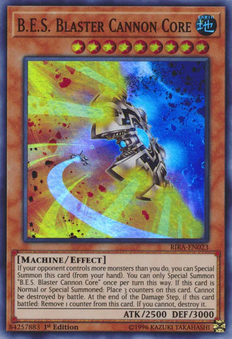 B.E.S. Blaster Cannon Core [RIRA-EN023] Super Rare - for just $0.15! 