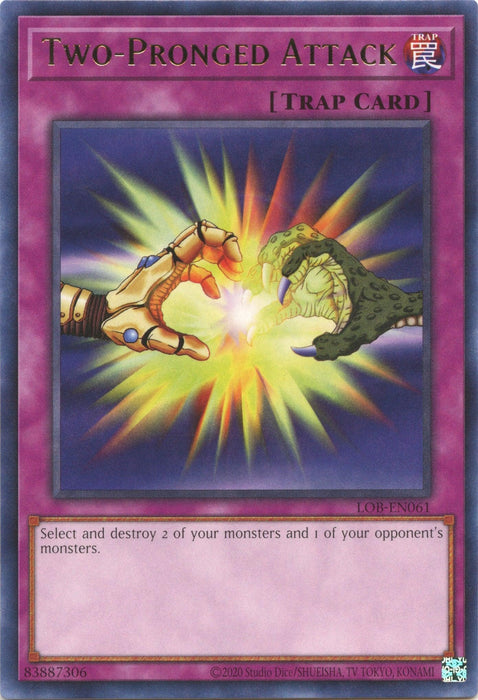 Two-Pronged Attack (25th Anniversary) [LOB-EN061] Rare - for just $0.10! 