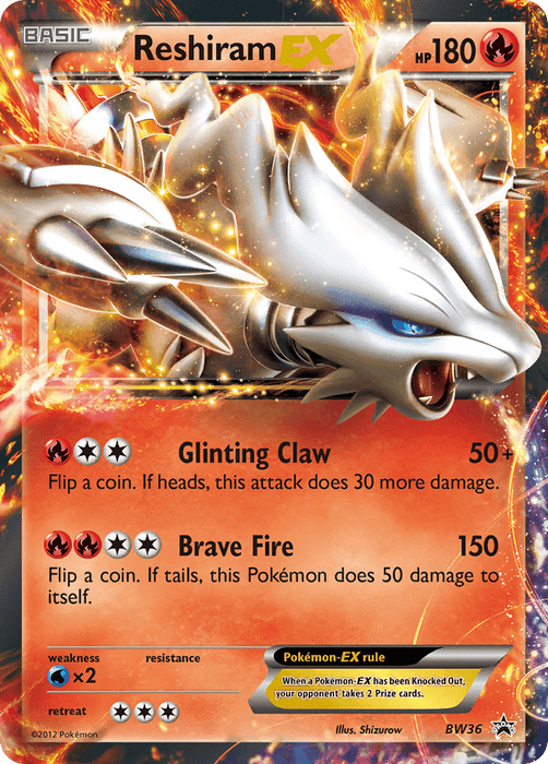 Reshiram EX (BW36) [Black & White: Black Star Promos] - for just $3.10! 