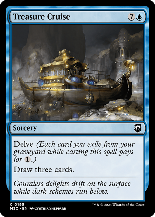 Treasure Cruise (Ripple Foil) [Modern Horizons 3 Commander] - Just $0.95! Shop now at Retro Gaming of Denver