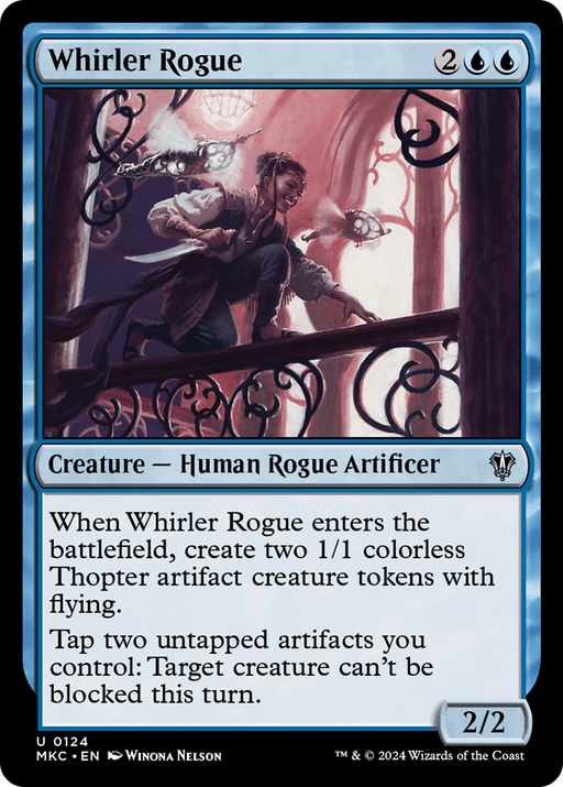 Whirler Rogue (MKC-124) - Murders at Karlov Manor Commander - for just $0.04! 