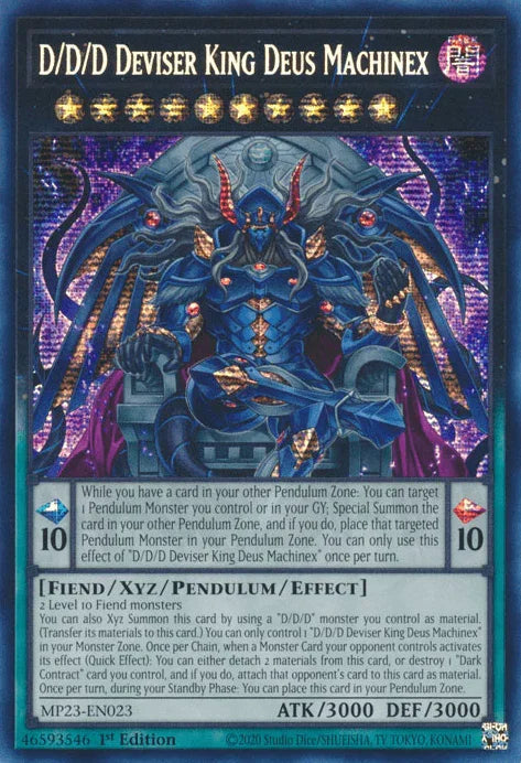 D/D/D Deviser King Deus Machinex [MP23-EN023] Prismatic Secret Rare - for just $0.50! 