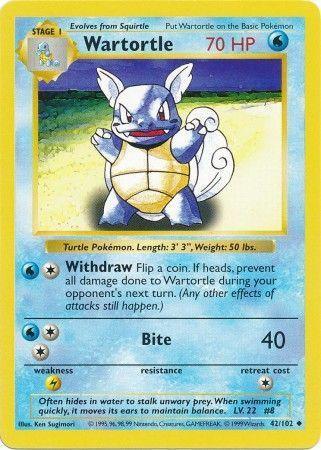 Wartortle (42/102) [Base Set Shadowless Unlimited] - for just $13.50! 