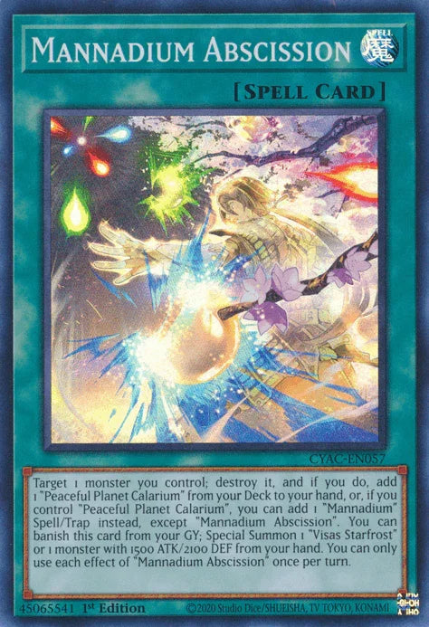 Mannadium Abscission [CYAC-EN057] Super Rare - for just $0.10! 