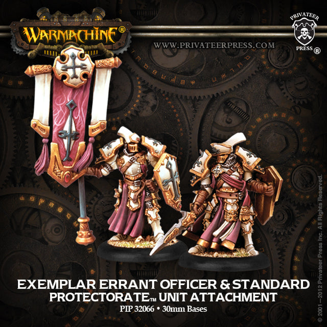 Warmachine: Protectorate of Menoth Exemplar Errant Officer & Standard - for just $24.99! 