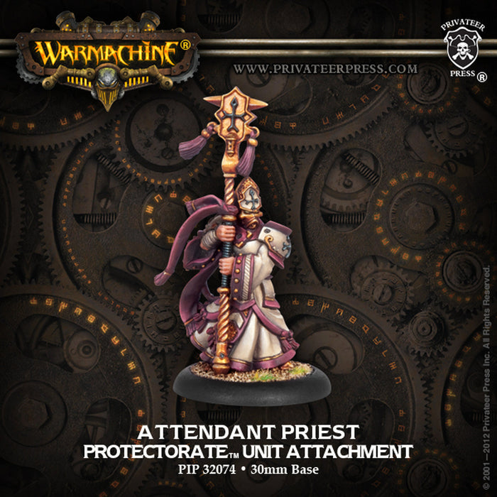 Warmachine: Protectorate of Menoth Attendant Priest - for just $11.99! 