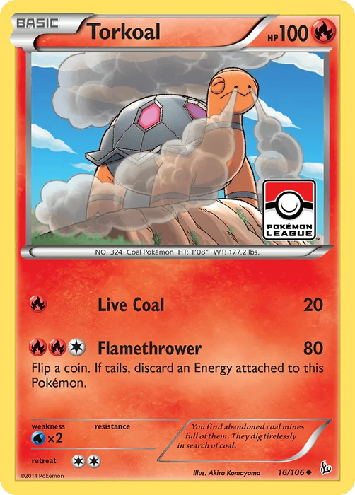Torkoal (16/106) [XY: Flashfire] - for just $0.10! 
