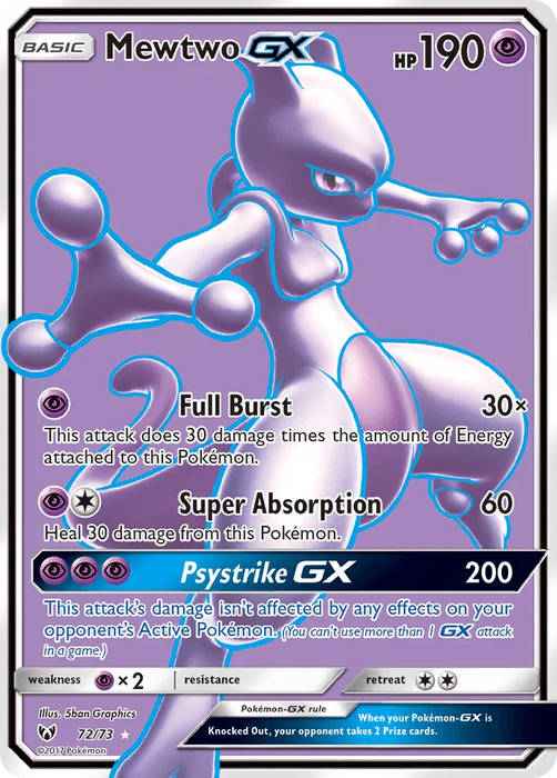Mewtwo GX (72/73) [Sun & Moon: Shining Legends] - for just $9.65! 