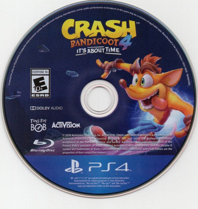 Crash Bandicoot 4: It's About Time – PlayStation 4 (PS4) - for just $24.99! 
