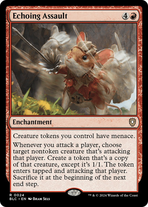 Echoing Assault (BLC-024) - Bloomburrow Commander - for just $0.11! 