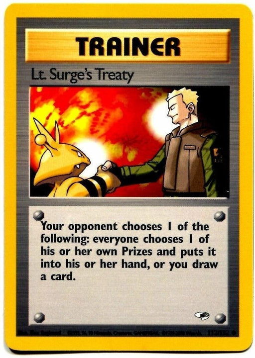 Lt. Surge's Treaty (112/132) [Gym Heroes Unlimited] - for just $0.80! 