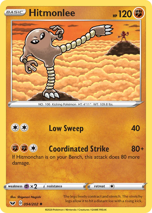 Hitmonlee (094/202) [Sword & Shield: Base Set] - for just $0.10! 