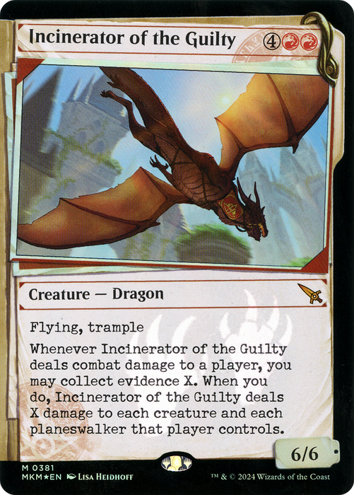 Incinerator of the Guilty (MKM-381) - Murders at Karlov Manor: (Showcase) Foil - for just $0.51! 
