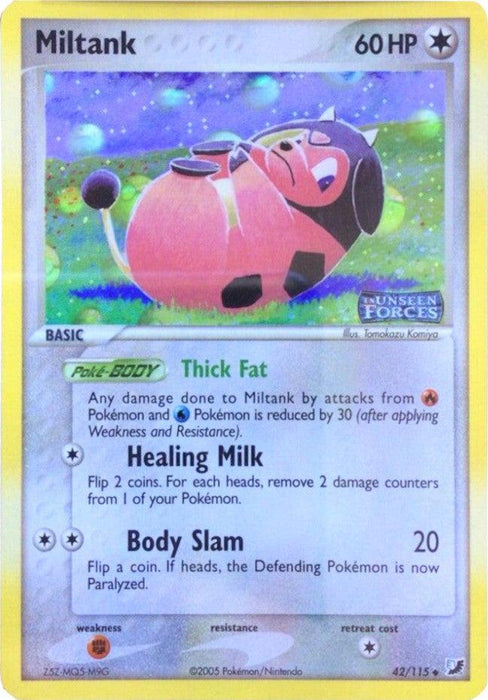 Miltank (42/115) (Stamped) [EX: Unseen Forces] - for just $27! 