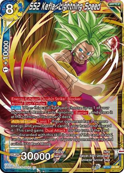 SS2 Kefla, Lightning Speed (BT15-148) [Saiyan Showdown] - for just $0.25! 