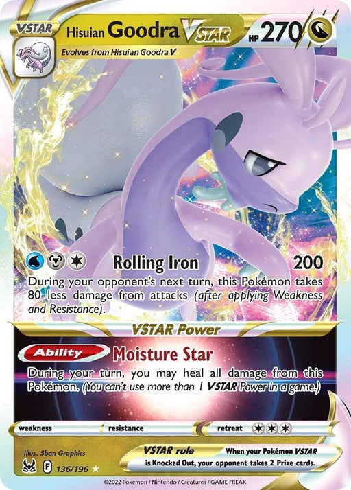 Hisuian Goodra VSTAR (136/196) [Sword & Shield: Lost Origin] - for just $0.50! 