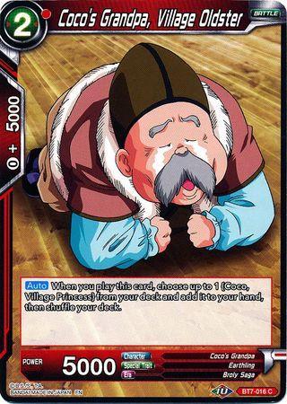 Coco's Grandpa, Village Oldster (BT7-016) [Assault of the Saiyans] - for just $0.10! 