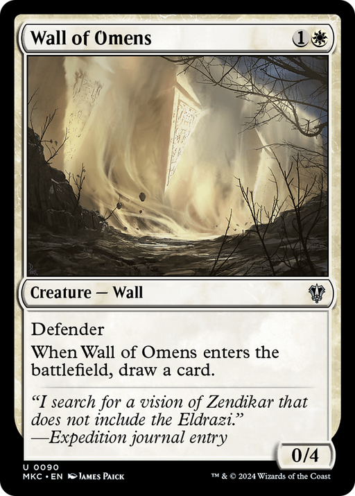 Wall of Omens (MKC-090) - Murders at Karlov Manor Commander - for just $0.10! 
